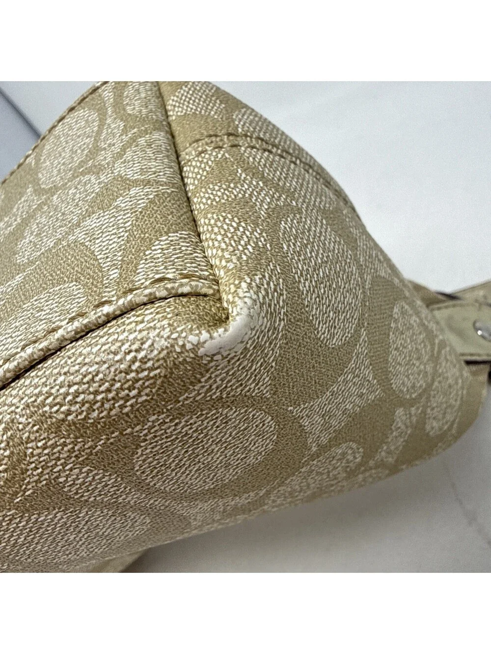 Coach Signature Stripe Demi Bag Small